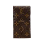 Brown Canvas Louis Vuitton Etuit à Cigarettes