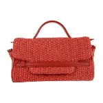Red Fabric Zanellato Handbag