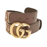 Beige Canvas Gucci Belt