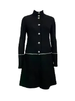 Black Fabric AGL Coat