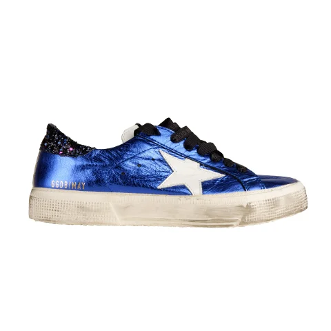 Blue Leather Golden Goose Sneakers