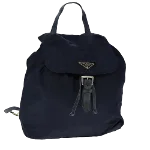 Navy Nylon Prada Backpack