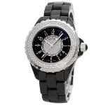 Black Glass Chanel Watch