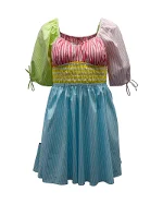Multicolor Cotton Staud Dress