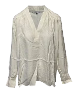 White Fabric Helmut Lang Blouse