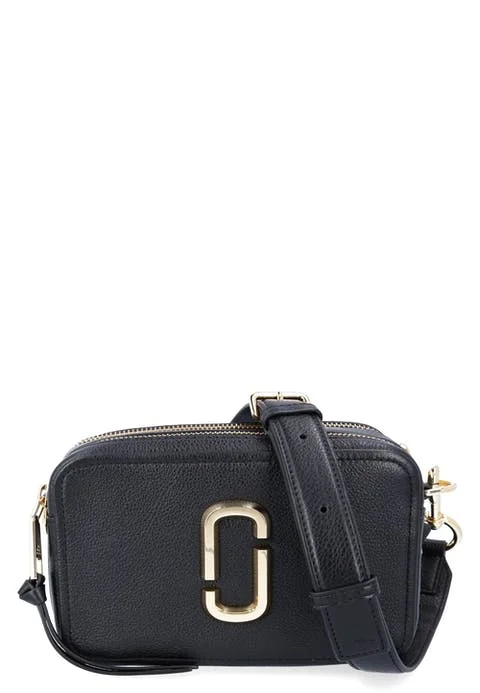Black Leather Marc Jacobs Crossbody Bag