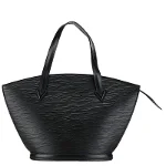 Black Leather Louis Vuitton Saint Jacques