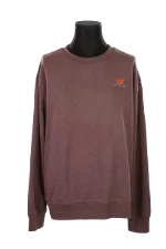 Brown Cotton New Balance Sweatshirt