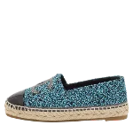 Blue Fabric Chanel Espadrilles