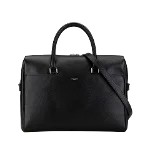 Black Leather Yves Saint Laurent Briefcase