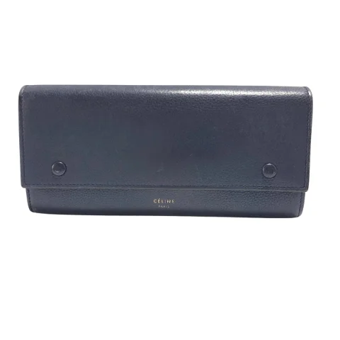 Navy Leather Celine Wallet