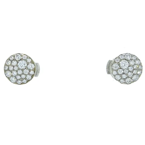 Silver White Gold Tiffany & Co. Earrings