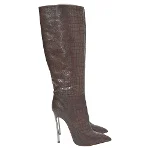 Brown Leather Casadei Boots