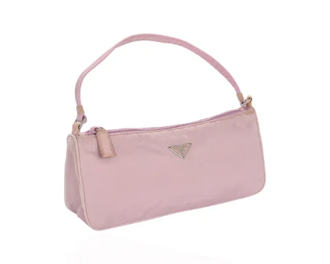 Pink Nylon Prada Shoulder Bag
