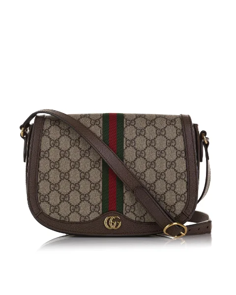 Brown Fabric Gucci Ophidia
