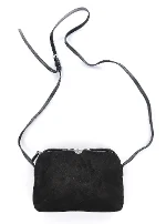 Black Suede The Row Shoulder Bag