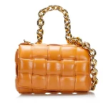 Orange Leather Bottega Veneta Padded Cassette Bag