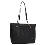 Black Leather Bally Tote