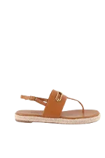 Brown Leather Hermès Sandals