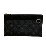 Black Canvas Louis Vuitton Clutch