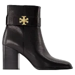 Black Leather Tory Burch Boots