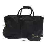 Black Leather Coach Travel Bag