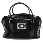 Black Suede Anya Hindmarch Handbag