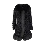 Black Fur Moschino Coat