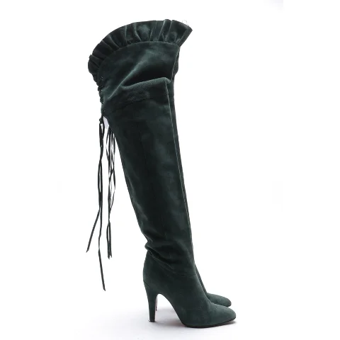 Green Leather Chloé Boots