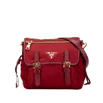 Red Nylon Prada Tessuto