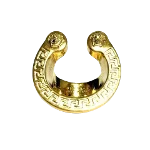 Gold Metal Versace Ring