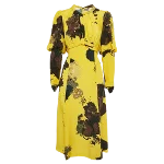 Yellow Silk Dries Van Noten Dress