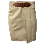 Beige Wool Ralph Lauren Skirt