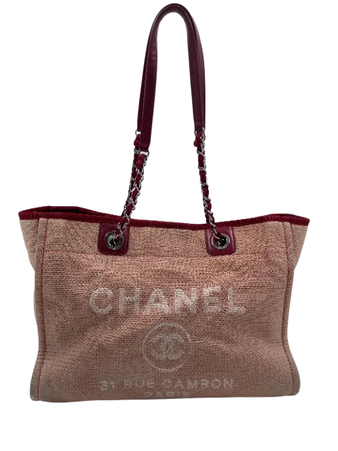 Red Canvas Chanel Deauville