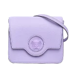 Purple Leather Versace Crossbody Bag