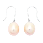 White Metal Mikimoto Earrings