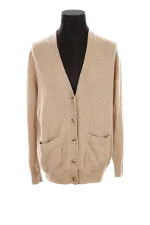 Beige Wool Maje Cardigan