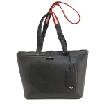 Black Leather Bally Tote
