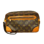 Brown Canvas Louis Vuitton Marly Dragonne