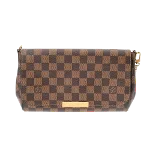 Brown Canvas Louis Vuitton Clutch