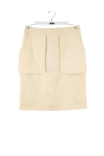 Beige Wool Celine Skirt