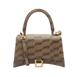 Beige Leather Balenciaga Hourglass