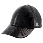 Black Fabric Courrèges Hat