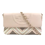 Beige Leather Tory Burch Shoulder Bag