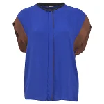 Blue Silk Bottega Veneta Top