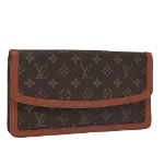 Brown Canvas Louis Vuitton Pochette Dame