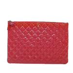 Pink Leather Chanel Clutch