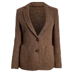 Brown Wool Oscar de la Renta Blazer