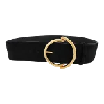 Black Leather Etro Belt