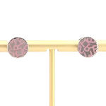 Pink Metal Hermès Earrings